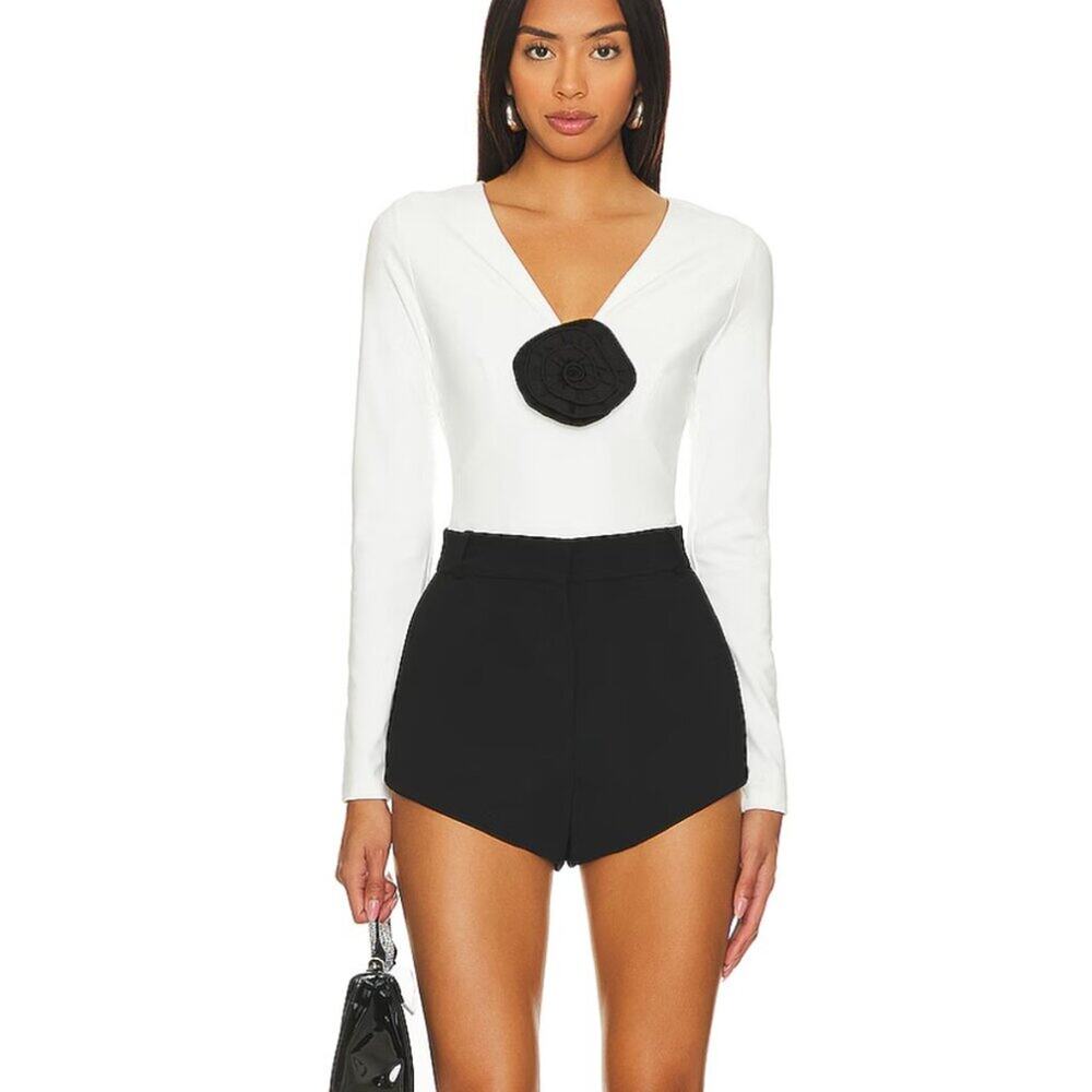 Cami NYC Nohili Bodysuit XS Black White